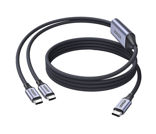 UGREEN Kabel 2w1 USB-C do 2x USB-C L533 140W 480 Mbps 2m - 1489026 - zdjęcie